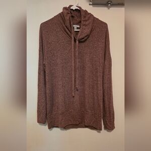 Green Envelope Knit Mockneck Top